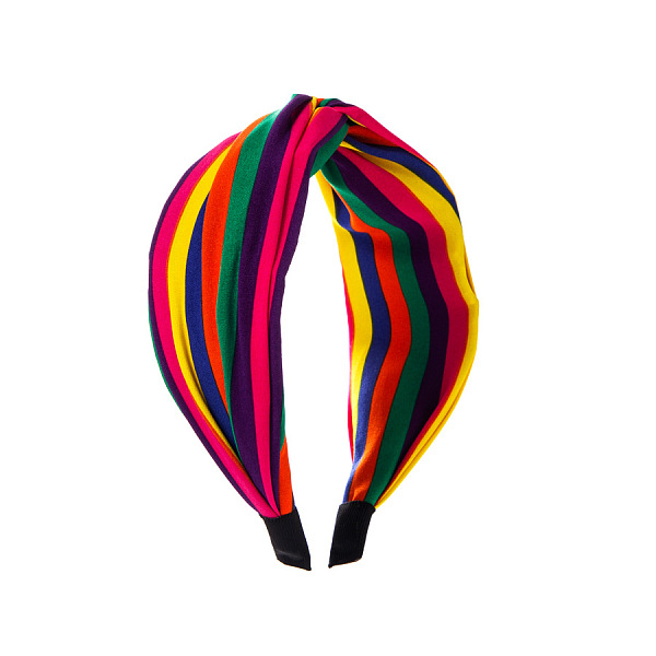 PandaHall Rainbow Color Cloth Hair Bands, Wide Twist Knotted Hair Hoop, Hair Accessories for Women Girls, Colorful, 160x150x65mm Cloth
PandaHall Rainbow Color Cloth Hair Bands, Wide Twist Knotted Hair Hoop, Hair Accessories for Women Girls, Colorful, 160x150x65mm Cloth