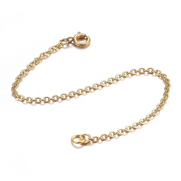 PandaHall 304 Stainless Steel Chain Extender, with Spring Clasp, Golden, 155mm long, Links: 2.5x2x0.5mm, Ring: 5x1mm, Clasp: 7.5x1.5mm 304...
PandaHall 304 Stainless Steel Chain Extender, with Spring Clasp, Golden, 155mm long, Links: 2.5x2x0.5mm, Ring: 5x1mm, Clasp: 7.5x1.5mm 304...