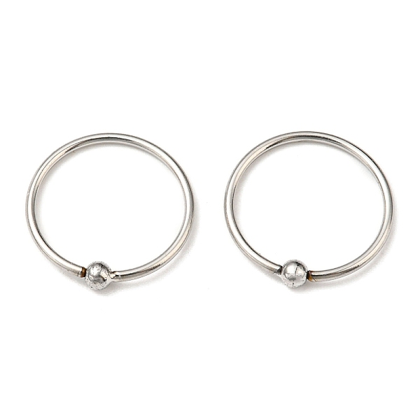 PandaHall 304 Stainless Steel Captive Bead Rings, Nose Rings, Stainless Steel Color, 11.5~12mm, Pin: 0.8mm 304 Stainless Steel Ring
PandaHall 304 Stainless Steel Captive Bead Rings, Nose Rings, Stainless Steel Color, 11.5~12mm, Pin: 0.8mm 304 Stainless Steel Ring