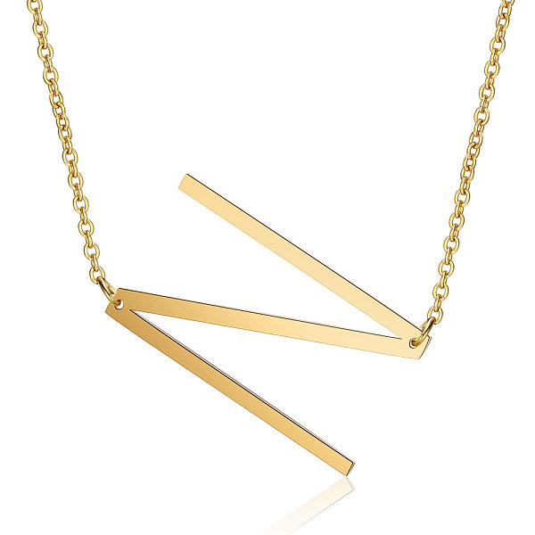 PandaHall 201 Stainless Steel Initial Pendants Necklaces, with Cable Chains, Letter, Letter.N, 17.3~18.3 inch(44~46.5cm)x1.5mm, LetterN...
PandaHall 201 Stainless Steel Initial Pendants Necklaces, with Cable Chains, Letter, Letter.N, 17.3~18.3 inch(44~46.5cm)x1.5mm, LetterN...