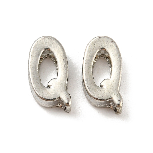 PandaHall Platinum Plated Alloy Beads, Initial Letter, Letter.Q, 10x3mm, Hole: 1.8mm Alloy Letter Q
PandaHall Platinum Plated Alloy Beads, Initial Letter, Letter.Q, 10x3mm, Hole: 1.8mm Alloy Letter Q