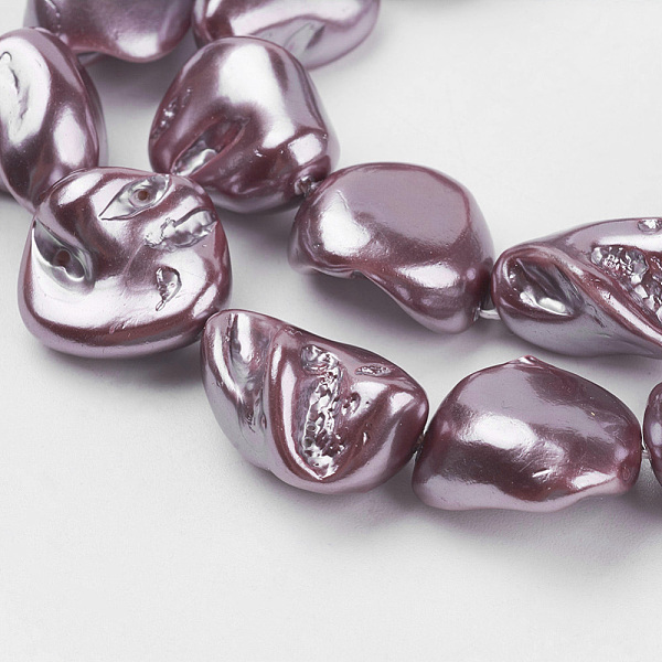 PandaHall Shell Pearl Beads Strands, Nuggets, Dark Orchid, 9~28x8~27x7~20mm, Hole: 1mm, about 17~23pcs/strand, 15.7 inch(39.8cm) Shell Pearl..., Purple
PandaHall Shell Pearl Beads Strands, Nuggets, Dark Orchid, 9~28x8~27x7~20mm, Hole: 1mm, about 17~23pcs/strand, 15.7 inch(39.8cm) Shell Pearl..., Purple