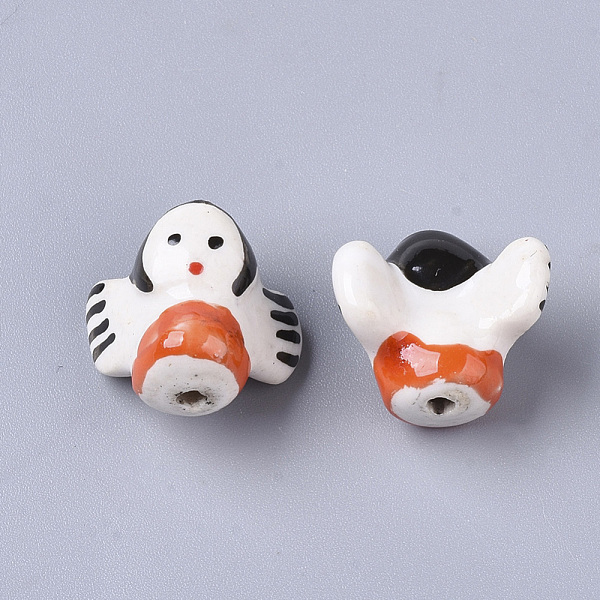 PandaHall Handmade Porcelain Beads, Famille Rose Porcelain, Angel, Orange Red, 14~5.5x15~16x11~12mm, Hole: 1.6~2mm Porcelain Angel & Fairy...
PandaHall Handmade Porcelain Beads, Famille Rose Porcelain, Angel, Orange Red, 14~5.5x15~16x11~12mm, Hole: 1.6~2mm Porcelain Angel & Fairy...