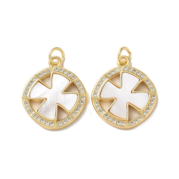 PandaHall Brass Micro Pave Clear Cubic Zirconia Pendants, with Shell, Real 18K Gold Plated, Clover, 21x17.5x3mm, Hole: 3mm Brass+Cubic...
PandaHall Brass Micro Pave Clear Cubic Zirconia Pendants, with Shell, Real 18K Gold Plated, Clover, 21x17.5x3mm, Hole: 3mm Brass+Cubic...