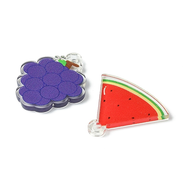 PandaHall 10Pcs 5 Style Translucent Acrylic Pendants, Double-Faced Printed, Fruit, Mixed Color, 21~28x18~25x2mm, Hole: 2mm, 2pcs/style..., Multicolor
PandaHall 10Pcs 5 Style Translucent Acrylic Pendants, Double-Faced Printed, Fruit, Mixed Color, 21~28x18~25x2mm, Hole: 2mm, 2pcs/style..., Multicolor