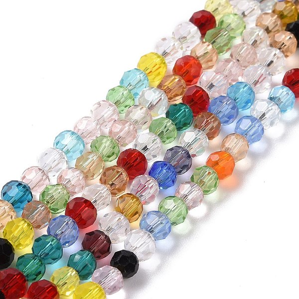 PandaHall Transparent Glass Beads Strands, Faceted(32 Facets), Round, Colorful, 3.5~5mm, Hole: 0.8~1mm, about 90~95pcs/strand, 139.76''...
PandaHall Transparent Glass Beads Strands, Faceted(32 Facets), Round, Colorful, 3.5~5mm, Hole: 0.8~1mm, about 90~95pcs/strand, 139.76''...