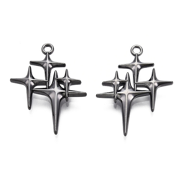 PandaHall Rack Plating Alloy Pendants, Cadmium Free & Lead Free, Star, Gunmetal, 29.5x23x3.2mm, Hole: 1.8mm Alloy Star
PandaHall Rack Plating Alloy Pendants, Cadmium Free & Lead Free, Star, Gunmetal, 29.5x23x3.2mm, Hole: 1.8mm Alloy Star