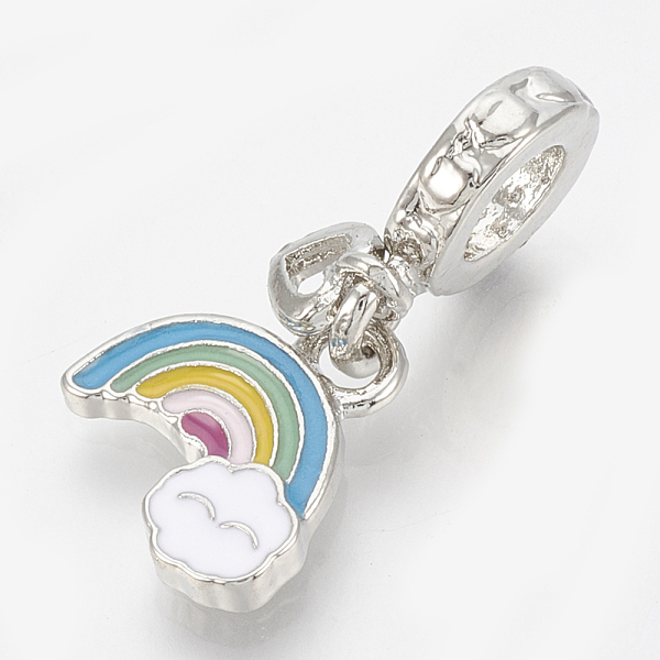 PandaHall Alloy Enamel European Dangle Charms, Large Hole Pendants, Rainbow, Platinum, Colorful, 23mm, Hole: 5mm Alloy+Enamel Rainbow
PandaHall Alloy Enamel European Dangle Charms, Large Hole Pendants, Rainbow, Platinum, Colorful, 23mm, Hole: 5mm Alloy+Enamel Rainbow