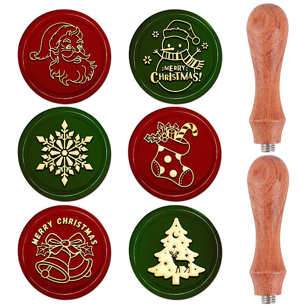 PandaHall CRASPIRE Merry Christmas Wax Seal Stamp Set, 6pcs Removable Sealing Brass Stamp Heads and 2pcs Wooden Handles Christmas Retro...
PandaHall CRASPIRE Merry Christmas Wax Seal Stamp Set, 6pcs Removable Sealing Brass Stamp Heads and 2pcs Wooden Handles Christmas Retro...