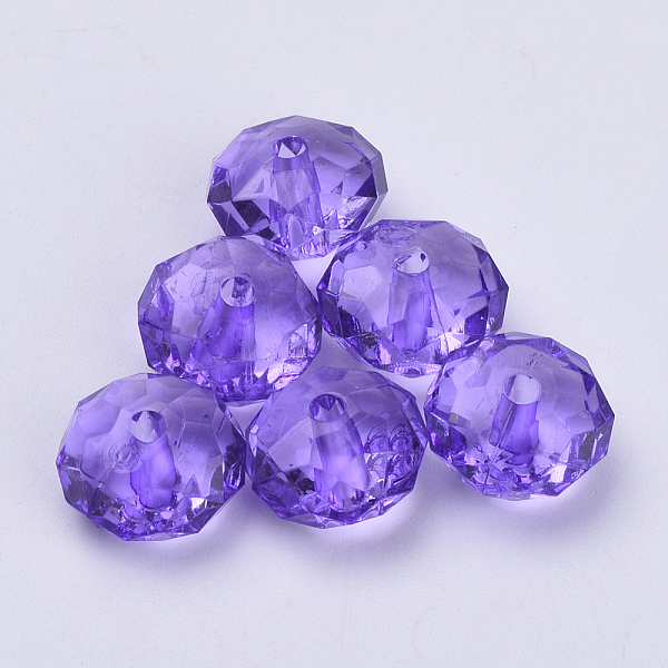 PandaHall Transparent Acrylic Beads, Faceted, Rondelle, Blue Violet, 8x5mm, Hole: 1.4mm, about 2700pcs/500g Acrylic Rondelle Purple
PandaHall Transparent Acrylic Beads, Faceted, Rondelle, Blue Violet, 8x5mm, Hole: 1.4mm, about 2700pcs/500g Acrylic Rondelle Purple