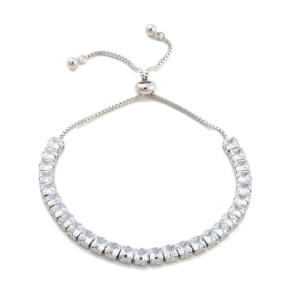 PandaHall Brass Pave Clear Cubic Zirconia Square Box Chain Slider Bracelets, Nickle Free, Long-Lasting Plated, Platinum, 10-1/2 inch(26.8cm)...
PandaHall Brass Pave Clear Cubic Zirconia Square Box Chain Slider Bracelets, Nickle Free, Long-Lasting Plated, Platinum, 10-1/2 inch(26.8cm)...
