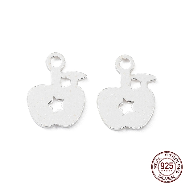 PandaHall 925 Sterling Silver Charms, Apple, Silver, 8x6.5x0.6mm, Hole: 1mm Sterling Silver Apple
PandaHall 925 Sterling Silver Charms, Apple, Silver, 8x6.5x0.6mm, Hole: 1mm Sterling Silver Apple