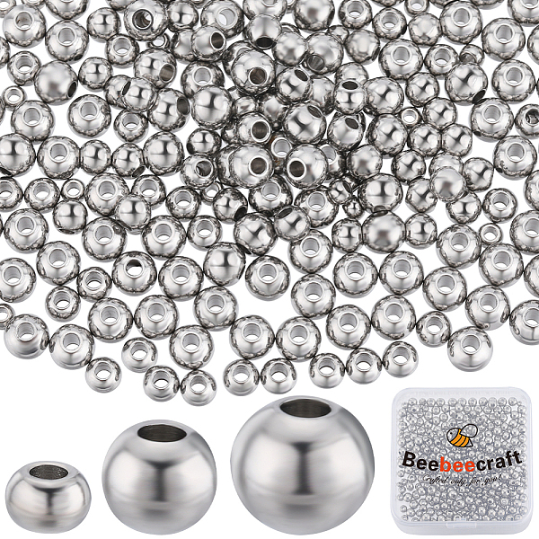 PandaHall Beebeecraft 1 Box 450Pcs Round Spacer Beads Stainless Steel 3 Size Smooth Loose Ball Beads for Jewelry Making Charms Findings DIY...
PandaHall Beebeecraft 1 Box 450Pcs Round Spacer Beads Stainless Steel 3 Size Smooth Loose Ball Beads for Jewelry Making Charms Findings DIY...
