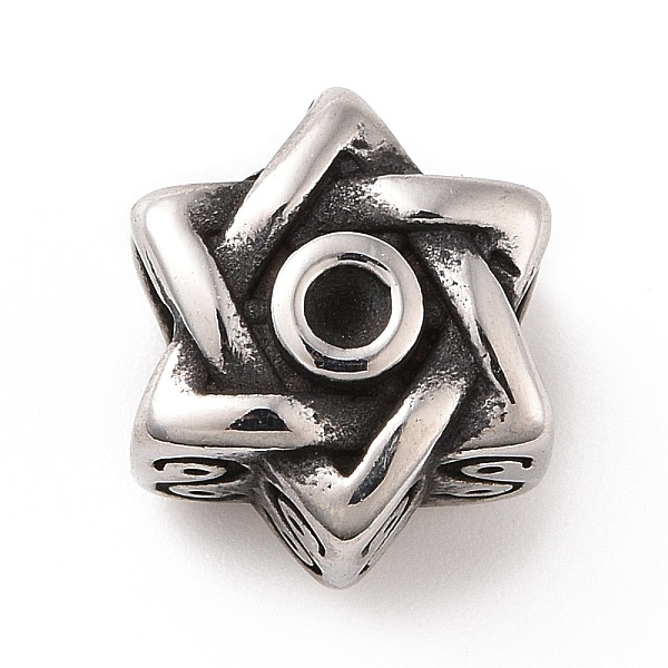 PandaHall 304 Stainless Steel European Beads, Large Hole Beads, Star of David, Antique Silver, 10.5x12x8mm, Hole: 5mm 304 Stainless Steel...
PandaHall 304 Stainless Steel European Beads, Large Hole Beads, Star of David, Antique Silver, 10.5x12x8mm, Hole: 5mm 304 Stainless Steel...