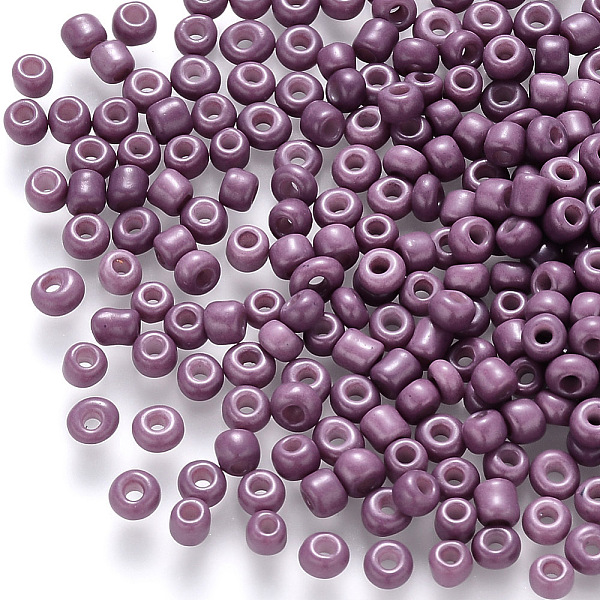 PandaHall 6/0 Baking Paint Glass Round Seed Beads, Purple, 4~5x3~4mm, Hole: 1~2mm, about 4500pcs/pound Glass Purple
PandaHall 6/0 Baking Paint Glass Round Seed Beads, Purple, 4~5x3~4mm, Hole: 1~2mm, about 4500pcs/pound Glass Purple