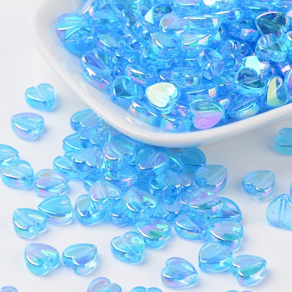 PandaHall Transparent Acrylic Beads, Heart, Deep Sky Blue, AB, Size: about 8mm wide, 3mm thick, hole: 1mm Acrylic Heart Blue
PandaHall Transparent Acrylic Beads, Heart, Deep Sky Blue, AB, Size: about 8mm wide, 3mm thick, hole: 1mm Acrylic Heart Blue