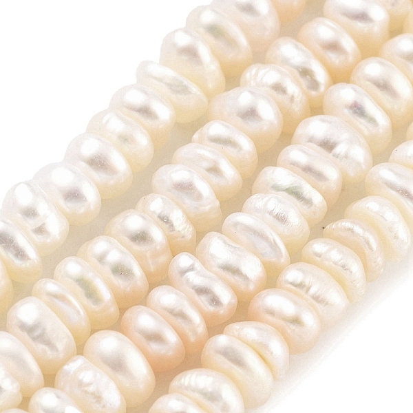 PandaHall Natural Cultured Freshwater Pearl Beads Strands, Grade 3A+, Rondelle, Navajo White, 4~5mm, Hole: 0.6mm, about 74~75pcs/strand...
PandaHall Natural Cultured Freshwater Pearl Beads Strands, Grade 3A+, Rondelle, Navajo White, 4~5mm, Hole: 0.6mm, about 74~75pcs/strand...
