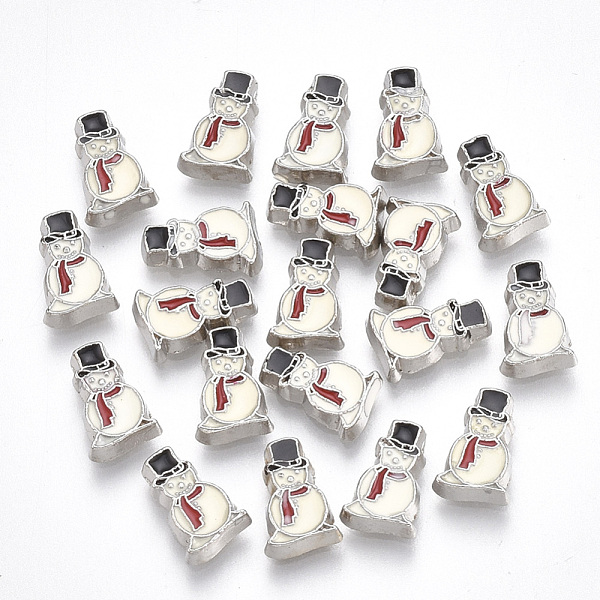 PandaHall Alloy Enamel Cabochons, Fit Floating Locket Charms, Snowman, White, Platinum, 8x5x1.5mm Alloy Human White
PandaHall Alloy Enamel Cabochons, Fit Floating Locket Charms, Snowman, White, Platinum, 8x5x1.5mm Alloy Human White