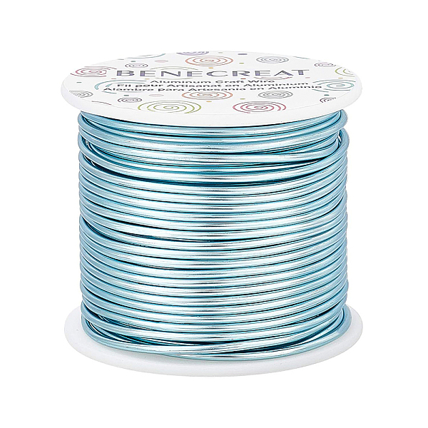 PandaHall BENECREAT 12 Gauge (2mm) Aluminum Wire 30m (100FT) Tarnish Resistant Jewelry Beading Wire Bendable Aluminum Craft Wire for Jewelry..., Cyan
PandaHall BENECREAT 12 Gauge (2mm) Aluminum Wire 30m (100FT) Tarnish Resistant Jewelry Beading Wire Bendable Aluminum Craft Wire for Jewelry..., Cyan