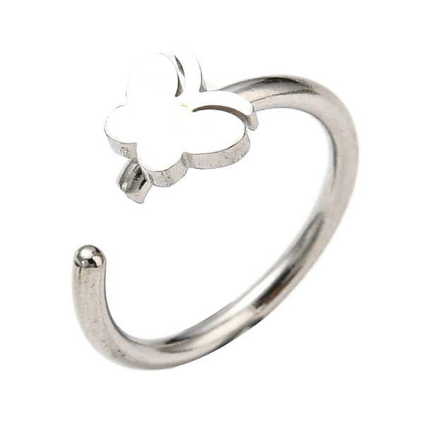 PandaHall 304 Stainless Steel Body Jewelry, Nose Studs, Butterfly, Stainless Steel Color, 10~11mm, Pin: 1mm 304 Stainless Steel Butterfly
PandaHall 304 Stainless Steel Body Jewelry, Nose Studs, Butterfly, Stainless Steel Color, 10~11mm, Pin: 1mm 304 Stainless Steel Butterfly