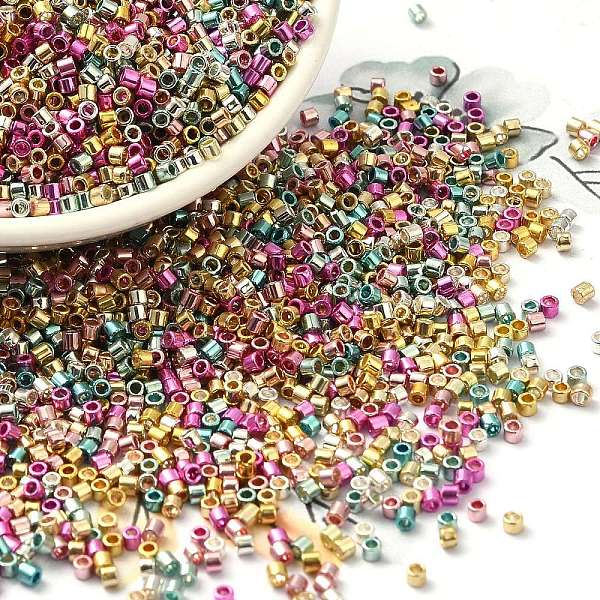 PandaHall Electroplate Glass Seed Beads, Metallic Colours, Cylinder, Mixed Color, 2x1.5mm, Hole: 1mm, about 58967pcs/pound Czech Glass
PandaHall Electroplate Glass Seed Beads, Metallic Colours, Cylinder, Mixed Color, 2x1.5mm, Hole: 1mm, about 58967pcs/pound Czech Glass