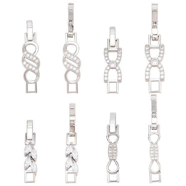 PandaHall BENECREAT 8Pcs 4 Styles Rack Plating Brass Clear Cubic Zirconia Watch Band Clasps, Cadmium Free & Lead Free, Long-Lasting Plated...
PandaHall BENECREAT 8Pcs 4 Styles Rack Plating Brass Clear Cubic Zirconia Watch Band Clasps, Cadmium Free & Lead Free, Long-Lasting Plated...