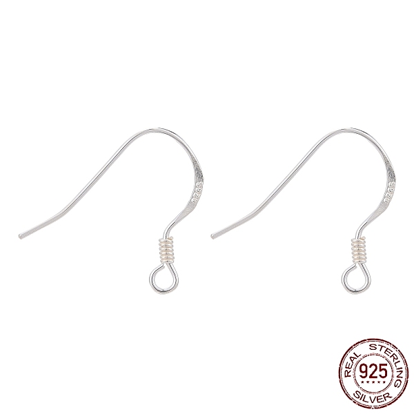 PandaHall 925 Sterling Silver Earring Hooks, with 925 Stamp, Silver, 15x18x1.3mm, Hole: 1.5mm, 24 Gauge, Pin: 0.5mm Sterling Silver Silver
PandaHall 925 Sterling Silver Earring Hooks, with 925 Stamp, Silver, 15x18x1.3mm, Hole: 1.5mm, 24 Gauge, Pin: 0.5mm Sterling Silver Silver
