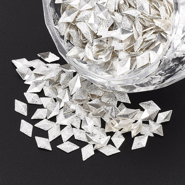 PandaHall Brass Cabochons, Nail Art Decoration Accessories, Rhombus, Silver Color Plated, 5x3x0.5mm, about 10000pcs/bag Brass Rhombus Silver
PandaHall Brass Cabochons, Nail Art Decoration Accessories, Rhombus, Silver Color Plated, 5x3x0.5mm, about 10000pcs/bag Brass Rhombus Silver