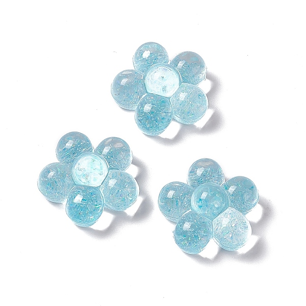 PandaHall Translucent Acrylic Cabochons, with Glitter Powder, 5-Petal Flower, Sky Blue, 24.5x25x12.5mm Acrylic Flower
PandaHall Translucent Acrylic Cabochons, with Glitter Powder, 5-Petal Flower, Sky Blue, 24.5x25x12.5mm Acrylic Flower