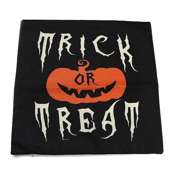 PandaHall Burlap Halloween Pillow Case, Square Cushion Cover, for Sofa Bed Decoration, Pumpkin Pattern, 45x45x0.5cm Cloth Pumpkin Black
PandaHall Burlap Halloween Pillow Case, Square Cushion Cover, for Sofa Bed Decoration, Pumpkin Pattern, 45x45x0.5cm Cloth Pumpkin Black