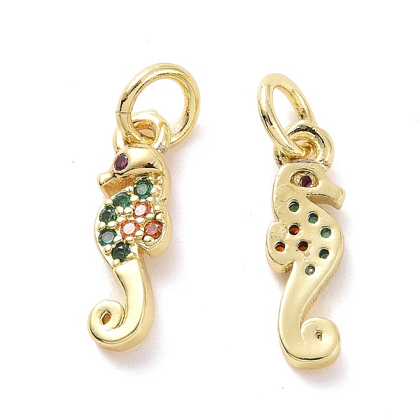 PandaHall Brass Micro Pave Cubic Zirconia Charms, with Jump Ring, Real 18K Gold Plated, Sea Horse Shape, Colorful, 14x4x2mm, Jump Ring...
PandaHall Brass Micro Pave Cubic Zirconia Charms, with Jump Ring, Real 18K Gold Plated, Sea Horse Shape, Colorful, 14x4x2mm, Jump Ring...