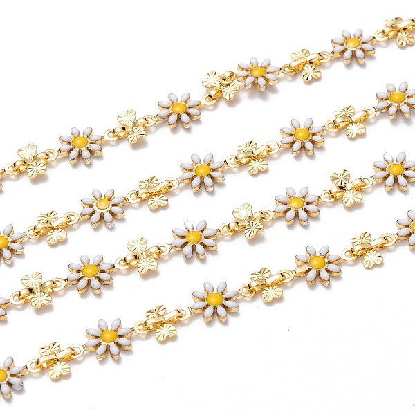 PandaHall Handmade Brass Enamel Link Chains, with Spool, Long-lasting Plated, Unwelded, Flower,Golden, White, Enamel Flower: 12.5x7.5x1.7mm...
PandaHall Handmade Brass Enamel Link Chains, with Spool, Long-lasting Plated, Unwelded, Flower,Golden, White, Enamel Flower: 12.5x7.5x1.7mm...
