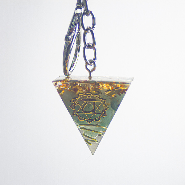 PandaHall Chakra Theme Orgonite Pyramid Resin Energy Generators Pendant Keychain, Reiki Natural Green Aventurine Chips Inside for Car Bag...
PandaHall Chakra Theme Orgonite Pyramid Resin Energy Generators Pendant Keychain, Reiki Natural Green Aventurine Chips Inside for Car Bag...