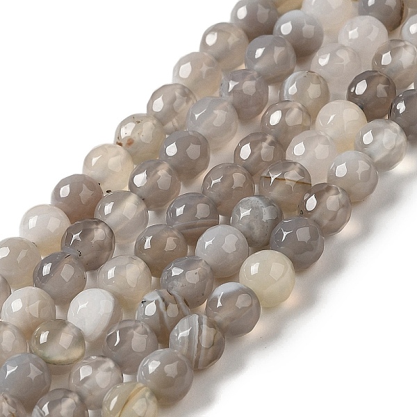 PandaHall Natural Striped Agate/Banded Agate Beads Strands, Dyed & Heated, Faceted Round, Dark Gray, 8mm, Hole: 1mm, about 46pcs/strand...
PandaHall Natural Striped Agate/Banded Agate Beads Strands, Dyed & Heated, Faceted Round, Dark Gray, 8mm, Hole: 1mm, about 46pcs/strand...