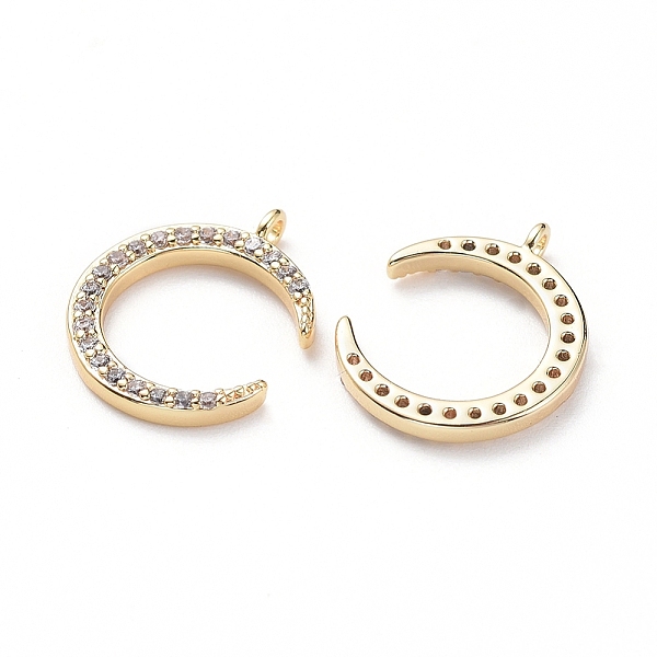 PandaHall Brass Micro Pave Cubic Zirconia Charms, Real 18K Gold Plated, Moon, 13x10.5x2mm, Hole: 1mm Brass+Cubic Zirconia Moon Clear
PandaHall Brass Micro Pave Cubic Zirconia Charms, Real 18K Gold Plated, Moon, 13x10.5x2mm, Hole: 1mm Brass+Cubic Zirconia Moon Clear