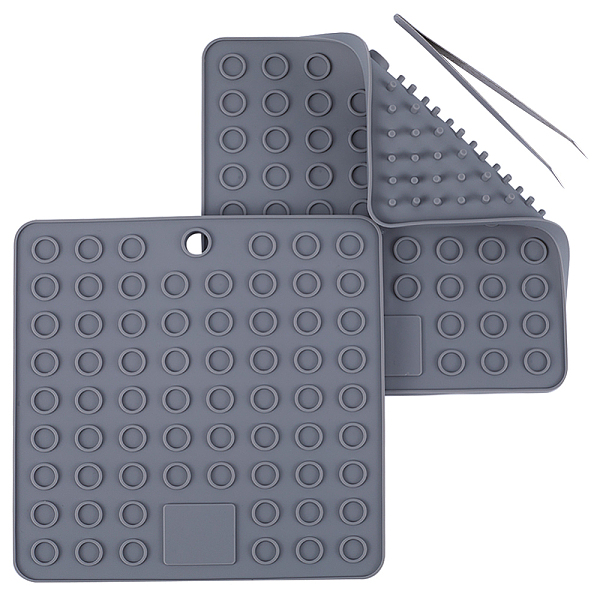 PandaHall GORGECRAFT 2pcs Silicone Doming Mat Square Trivet Mat Hot Plate Holder Dark Gray Heat Resistant Synthetic Rubber Pads Kitchen Tool...
PandaHall GORGECRAFT 2pcs Silicone Doming Mat Square Trivet Mat Hot Plate Holder Dark Gray Heat Resistant Synthetic Rubber Pads Kitchen Tool...