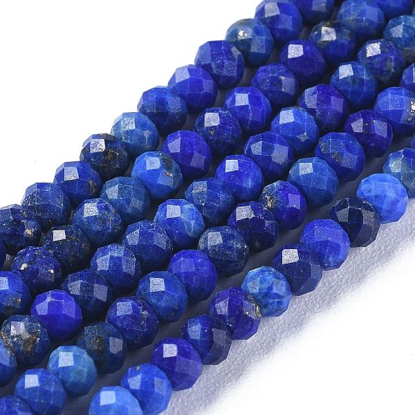 PandaHall Natural Lapis Lazuli Beads Strands, Faceted, Rondelle, 3.5~4x2.8~3mm, Hole: 0.6mm, about 139pcs/strand, 15.35 inch(39cm) Lapis...
PandaHall Natural Lapis Lazuli Beads Strands, Faceted, Rondelle, 3.5~4x2.8~3mm, Hole: 0.6mm, about 139pcs/strand, 15.35 inch(39cm) Lapis...