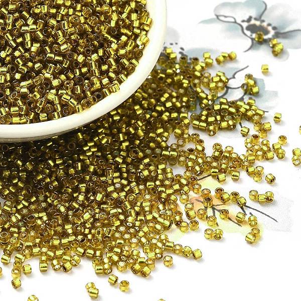 PandaHall Glass Seed Beads, Silver Lined, Cylinder, Goldenrod, 2x1.5mm, Hole: 1.4mm, about 5599pcs/50g Glass Gold
PandaHall Glass Seed Beads, Silver Lined, Cylinder, Goldenrod, 2x1.5mm, Hole: 1.4mm, about 5599pcs/50g Glass Gold
