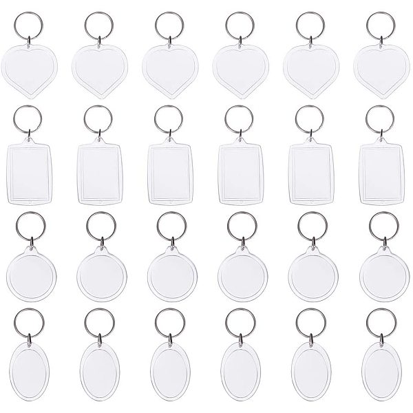 PandaHall 56 pcs 4 Shapes Acrylic Photo Snap in Keychain, Flat Round/Heart/Rectangle/Oval Custom Blank Photo Keyring DIY Picture Frames..., Clear
PandaHall 56 pcs 4 Shapes Acrylic Photo Snap in Keychain, Flat Round/Heart/Rectangle/Oval Custom Blank Photo Keyring DIY Picture Frames..., Clear