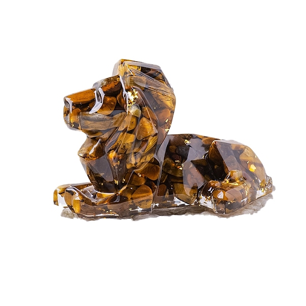 PandaHall Gold Foil Resin Lion Display Decoration, with Natural Tiger Eye Chips inside Statues for Home Office Decorations, 80x50mm Tiger...
PandaHall Gold Foil Resin Lion Display Decoration, with Natural Tiger Eye Chips inside Statues for Home Office Decorations, 80x50mm Tiger...