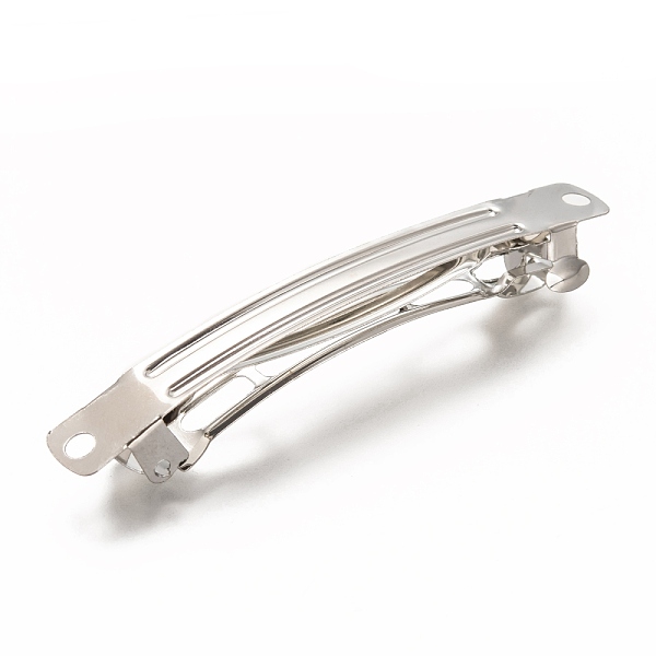 PandaHall Iron Hair Barrette Findings, French Hair Clip Findings, Platinum, 78x15x10mm, Hole: 3mm Iron
PandaHall Iron Hair Barrette Findings, French Hair Clip Findings, Platinum, 78x15x10mm, Hole: 3mm Iron