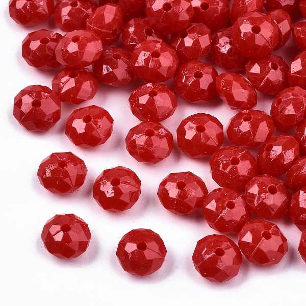 PandaHall Opaque Acrylic Beads, Faceted, Rondelle, FireBrick, 8x5mm, Hole: 1.2mm, about 2900pcs/500g Acrylic Rondelle Red
PandaHall Opaque Acrylic Beads, Faceted, Rondelle, FireBrick, 8x5mm, Hole: 1.2mm, about 2900pcs/500g Acrylic Rondelle Red