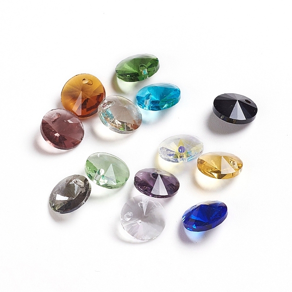 PandaHall Glass Charms, Faceted, Cone, Mixed Color, 8x4mm, Hole: 1~1.2mm Glass Cone Multicolor
PandaHall Glass Charms, Faceted, Cone, Mixed Color, 8x4mm, Hole: 1~1.2mm Glass Cone Multicolor