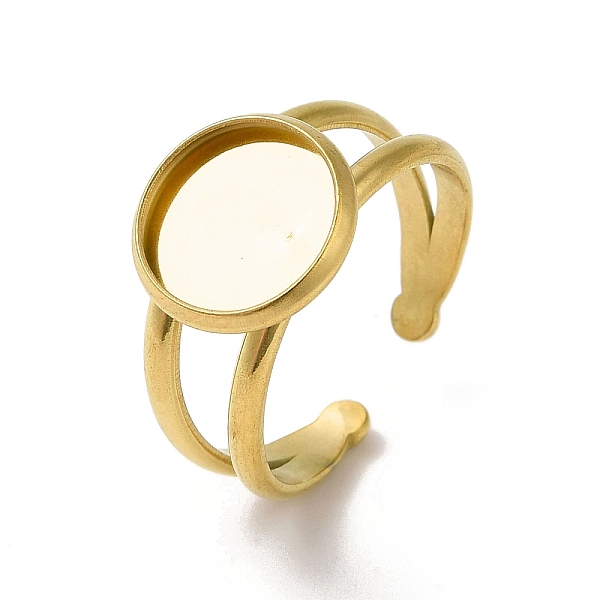 PandaHall Ion Plating(IP) 304 Stainless Steel Cuff Ring Settings, Round, Golden, Tray: 10mm, 2.8~7.5mm, Inner Diameter: 18mm 304 Stainless...
PandaHall Ion Plating(IP) 304 Stainless Steel Cuff Ring Settings, Round, Golden, Tray: 10mm, 2.8~7.5mm, Inner Diameter: 18mm 304 Stainless...
