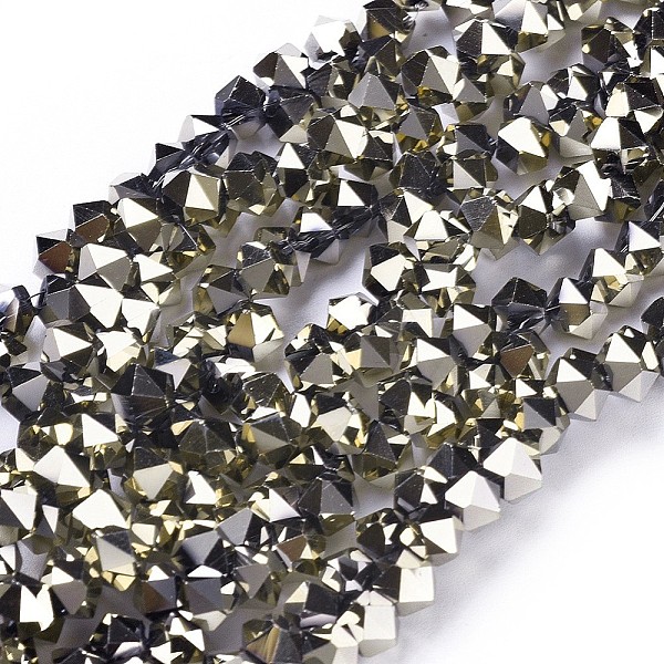 PandaHall Electroplate Glass Beads Strands, Top Drilled Beads, Full Plated, Faceted, Hexagon, Light Gold Plated, 6x6x4.5mm, Hole: 1.2mm...
PandaHall Electroplate Glass Beads Strands, Top Drilled Beads, Full Plated, Faceted, Hexagon, Light Gold Plated, 6x6x4.5mm, Hole: 1.2mm...