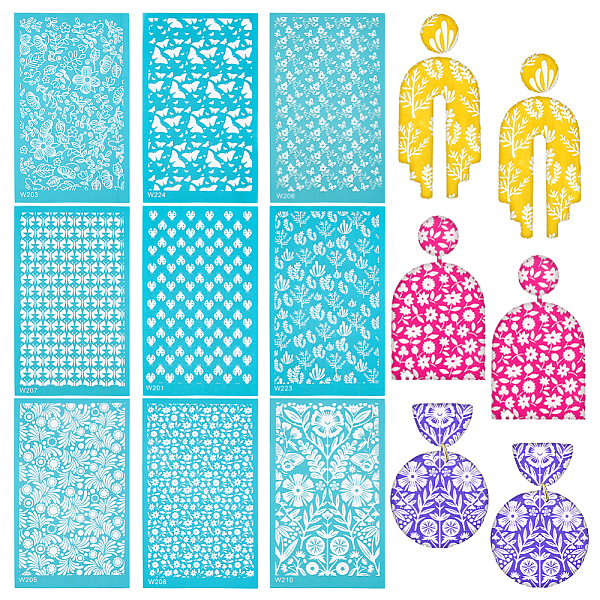 PandaHall CREATCABIN 9Pcs Nylon Impression Mat Mold, Rectangle, Ceramic & Clay Tools, Mixed Patterns, 14.8x9x0.002cm Nylon Green
PandaHall CREATCABIN 9Pcs Nylon Impression Mat Mold, Rectangle, Ceramic & Clay Tools, Mixed Patterns, 14.8x9x0.002cm Nylon Green