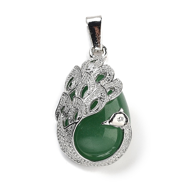 PandaHall Natural Green Aventurine Teardrop Pendants, Alloy Peacock Charms, Platinum, 33x19x10mm, Hole: 3.5x9mm Green Aventurine Teardrop
PandaHall Natural Green Aventurine Teardrop Pendants, Alloy Peacock Charms, Platinum, 33x19x10mm, Hole: 3.5x9mm Green Aventurine Teardrop