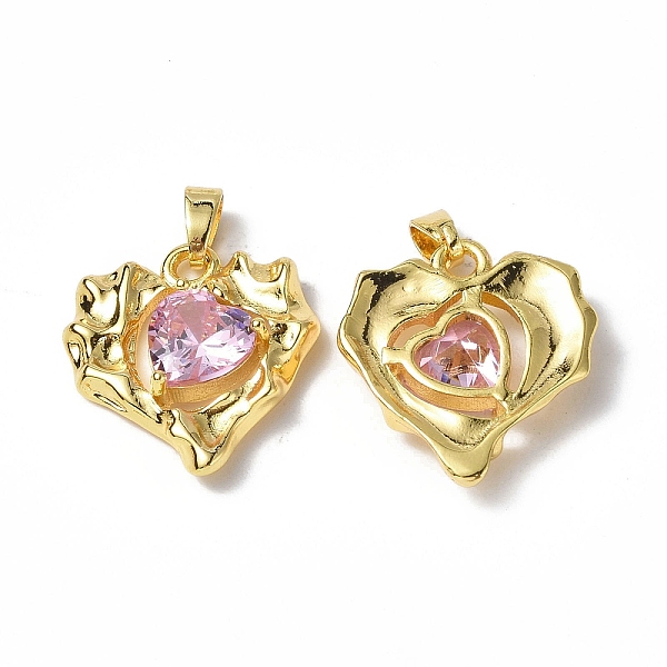 PandaHall Brass Micro Pave Cubic Zirconia Pendants, Real 18K Gold Plated, Heart Charm, Pink, 20x18.5x5mm, Hole: 4.5x2mm Brass+Cubic Zirconia...
PandaHall Brass Micro Pave Cubic Zirconia Pendants, Real 18K Gold Plated, Heart Charm, Pink, 20x18.5x5mm, Hole: 4.5x2mm Brass+Cubic Zirconia...