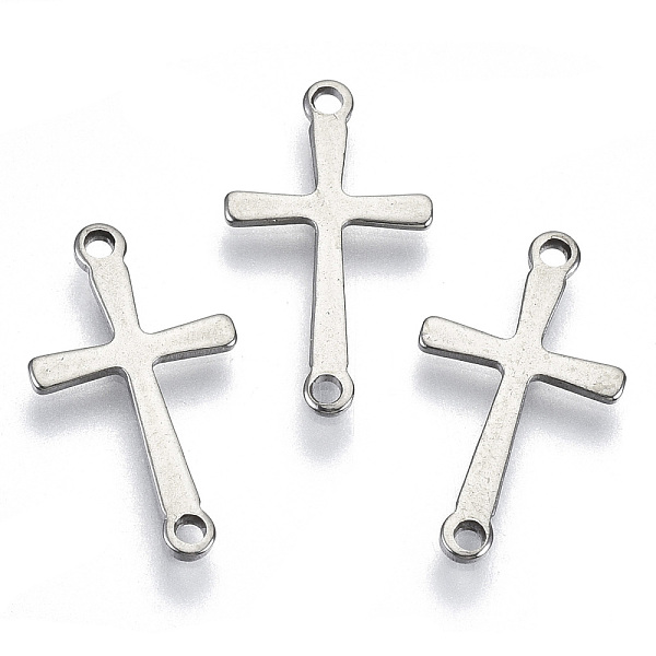 PandaHall 201 Stainless Steel Links Connectors, Laser Cut, Cross, Stainless Steel Color, 17x9.5x0.7mm, Hole: 1.2mm 201 Stainless Steel Cross
PandaHall 201 Stainless Steel Links Connectors, Laser Cut, Cross, Stainless Steel Color, 17x9.5x0.7mm, Hole: 1.2mm 201 Stainless Steel Cross