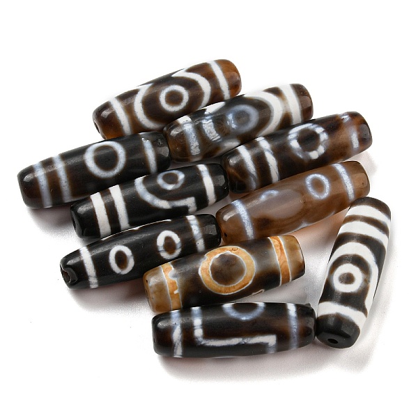 PandaHall Tibetan Style dZi Beads, Natural Agate Beads, Dyed & Heated, Oval, Mixed Patterns, Coconut Brown, 38x11.5mm, Hole: 2mm Tibetan...
PandaHall Tibetan Style dZi Beads, Natural Agate Beads, Dyed & Heated, Oval, Mixed Patterns, Coconut Brown, 38x11.5mm, Hole: 2mm Tibetan...